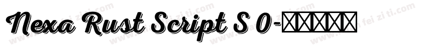Nexa Rust Script S 0字体转换
